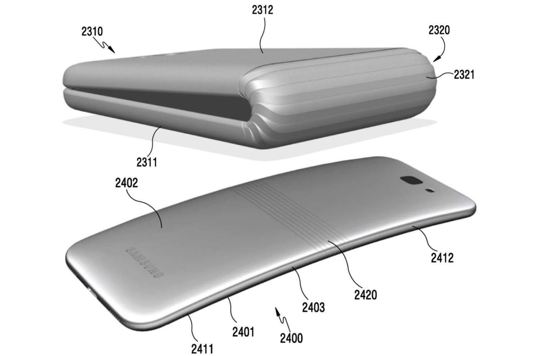 Samsung brevetto display curvo