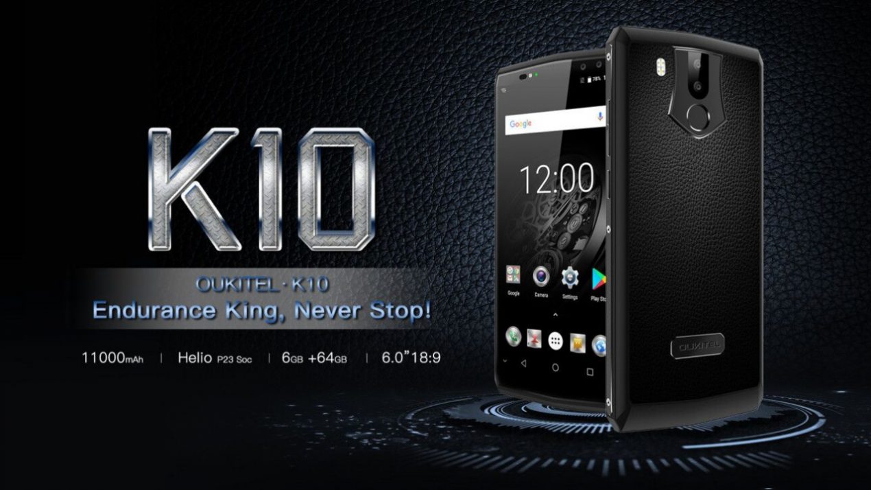 Vi basteranno meno di tre ore per ricaricare OUKITEL K10 e la sua batteria da 11.000 mAh