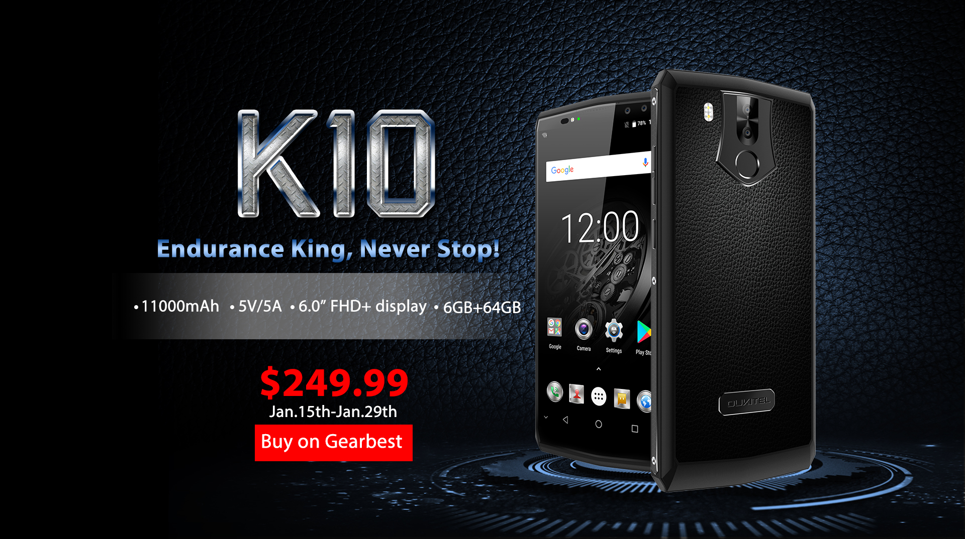 OUKITEL K10 presale