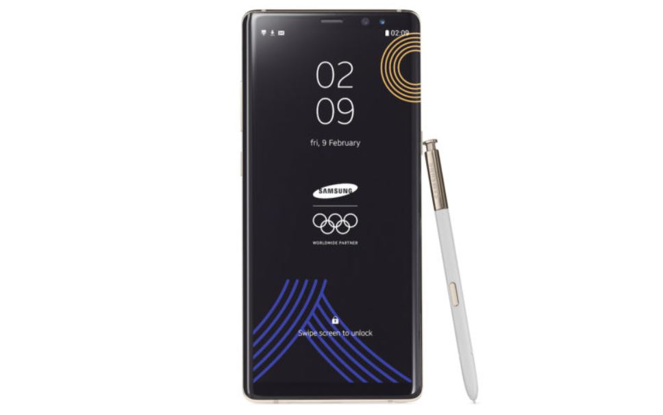 Il Samsung Galaxy Note 8 arriva in versione PyeongChang 2018 Olympic Games Limited Edition