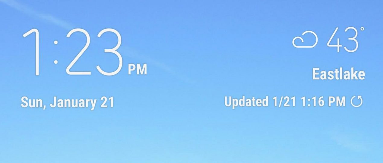 Il widget meteo del Samsung Galaxy S8 supporta i launcher di terze parti