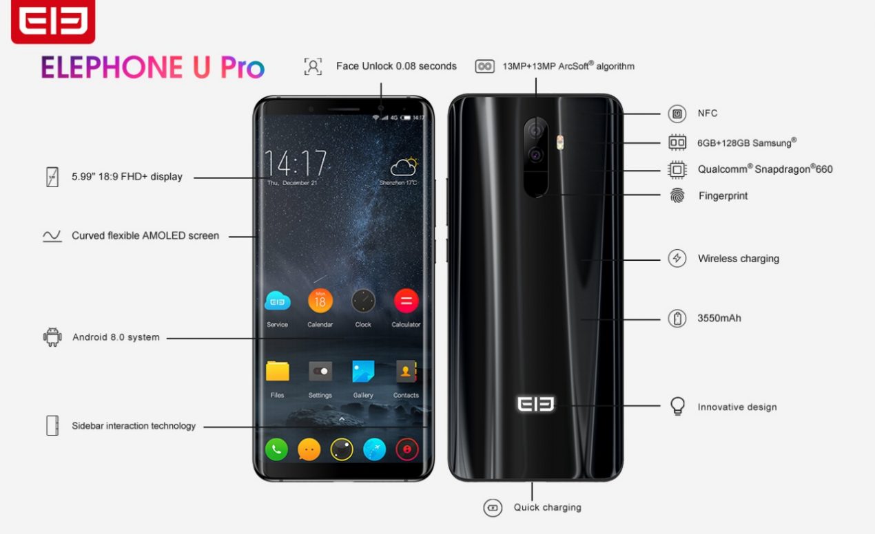 Prenotate oggi ELEPHONE U Pro per ricevere regali esclusivi