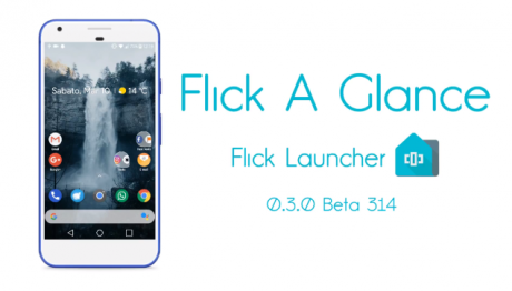 Flick Launcher widget