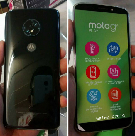 Motorola Moto G6 Play foto leak