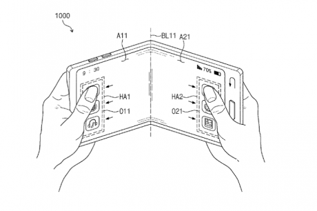 Samsung brevetto smartphone pieghevole 2
