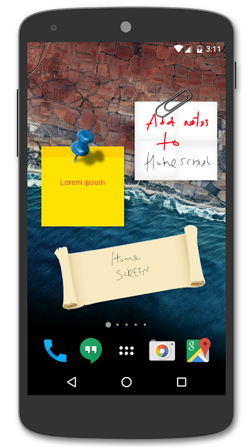 Sticky Notes permette di applicare post-it nelle schermate dello smartphone