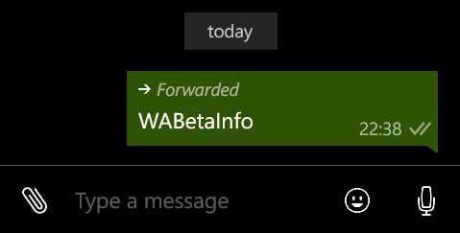 Whatsapp beta forward label 3