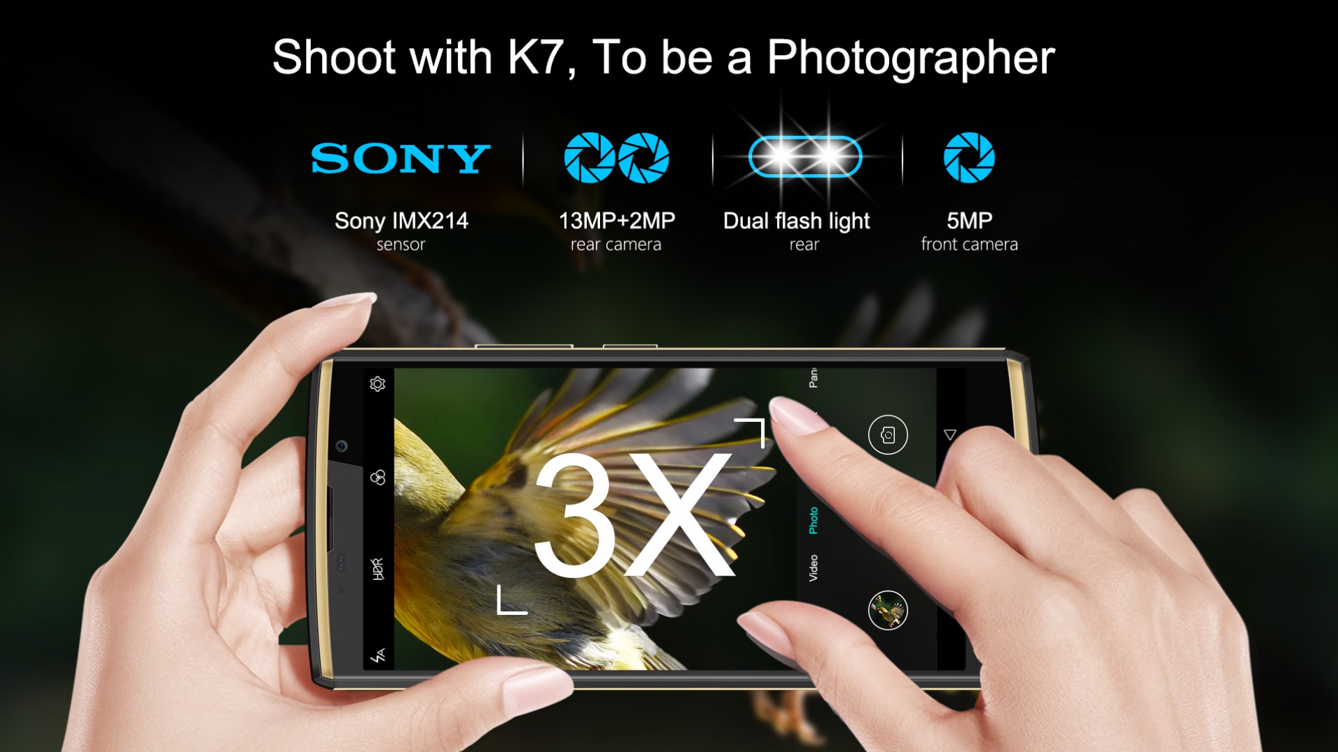 OUKITEL K7 sony imx214 camera