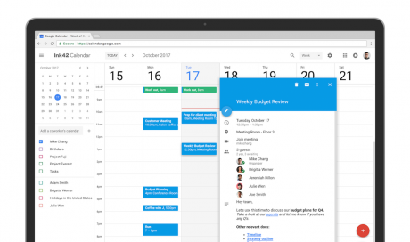 Google Calendar programmazione riunioni