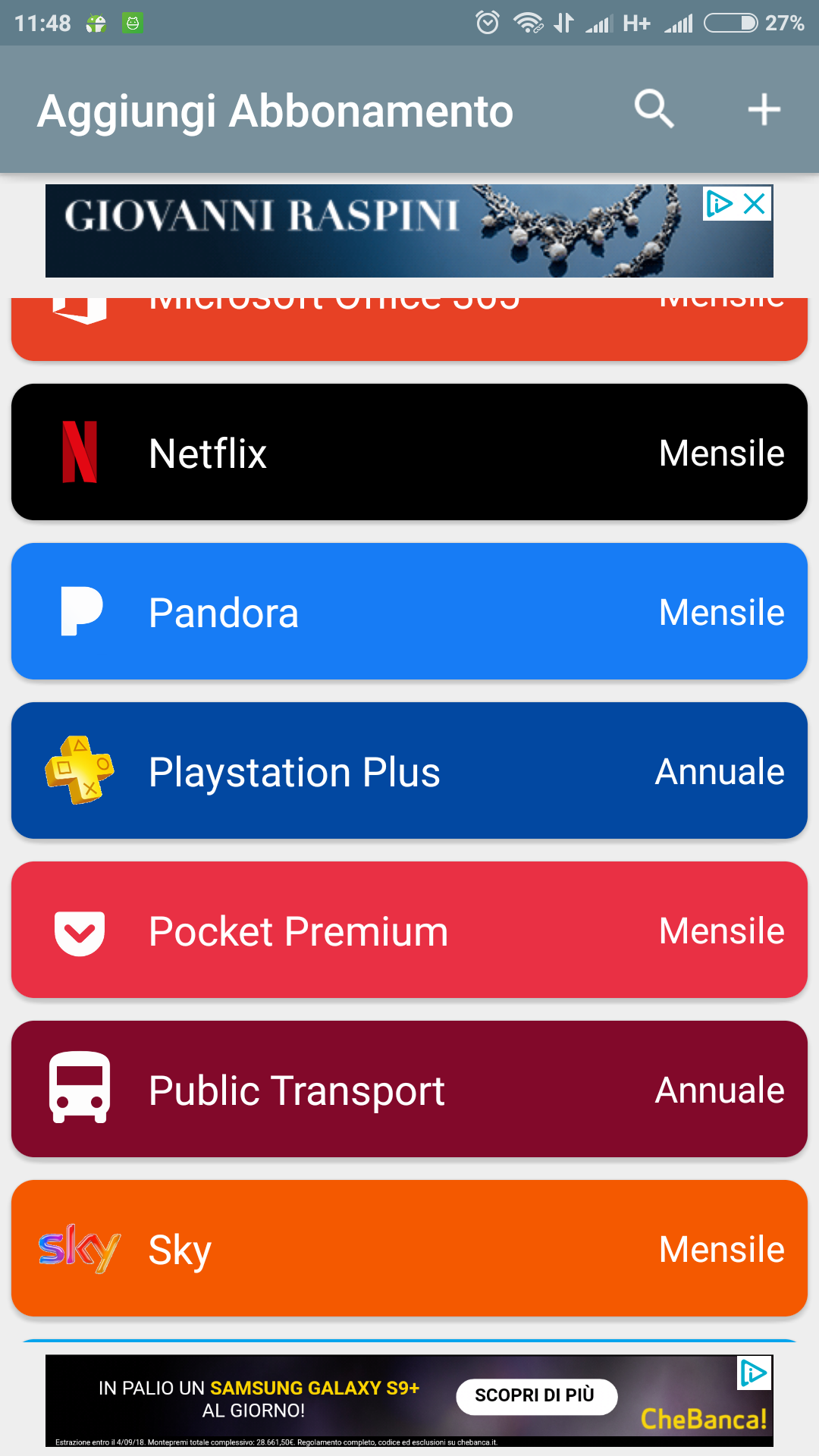 Gestire gli abbonamenti è facile e comodo con l'app Subscriptions