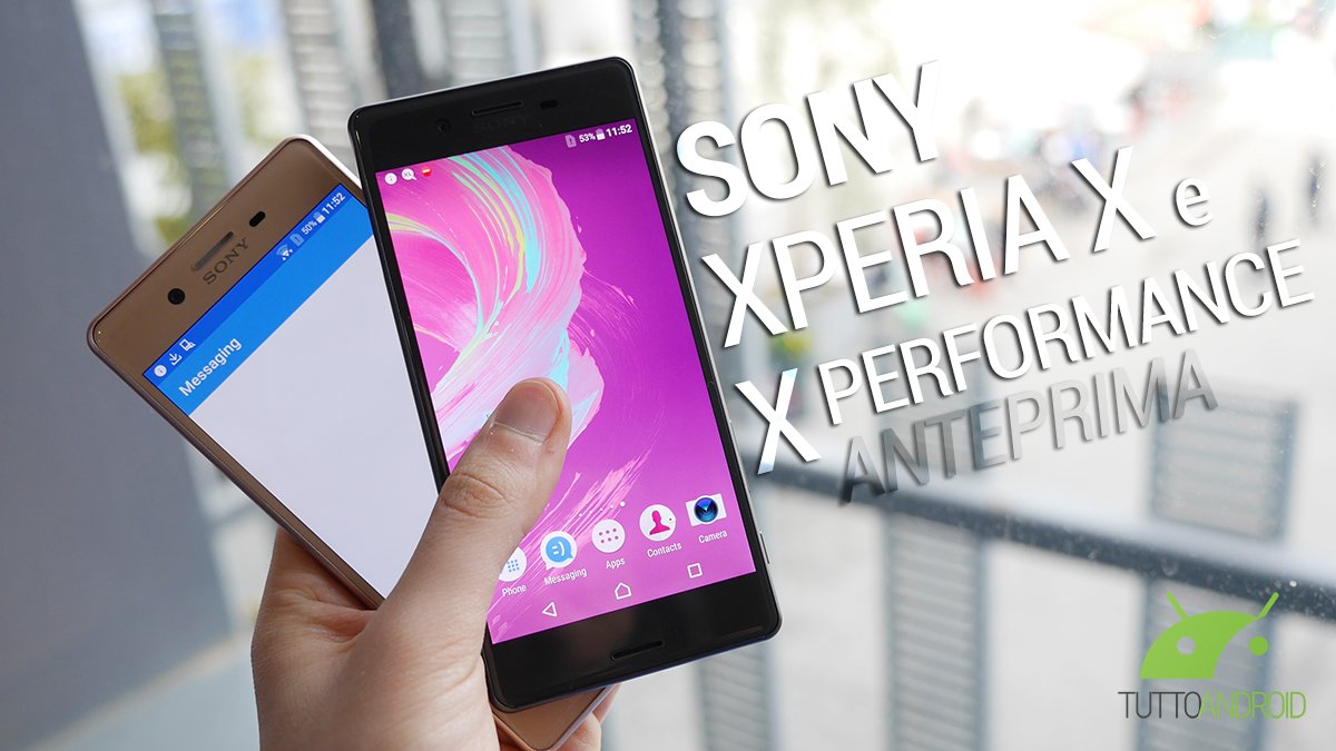 Copertina xperia x performance