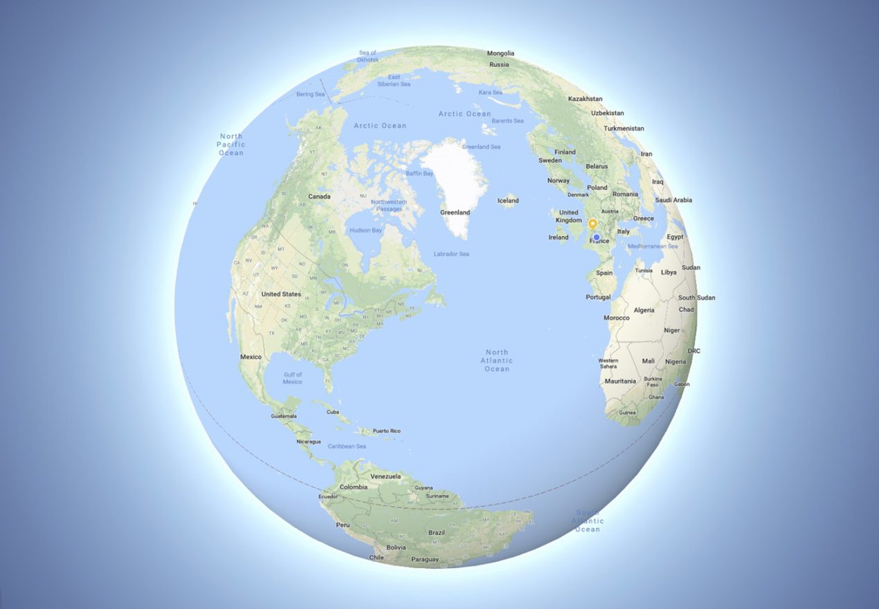 google earth globe map 3d view