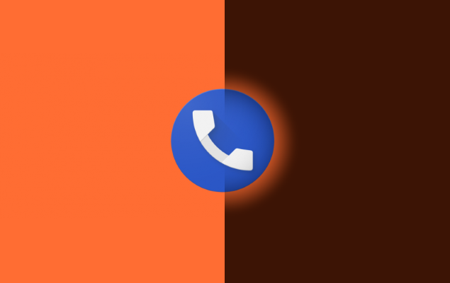Google Telefono tema scuro