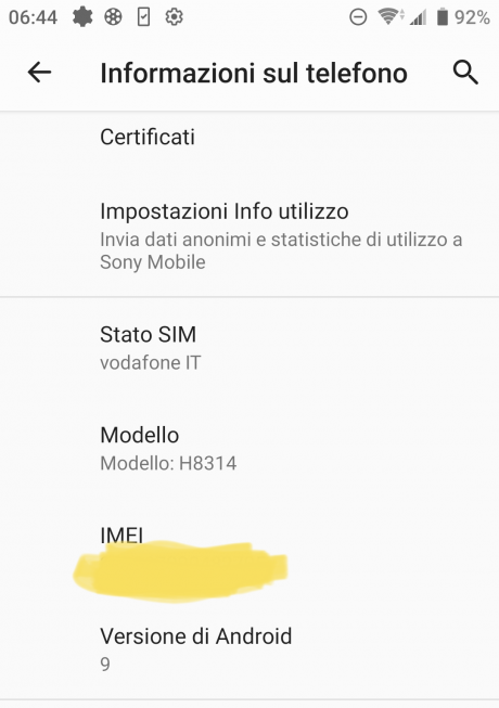 Xperia XZ2 Compact Android Pie 2