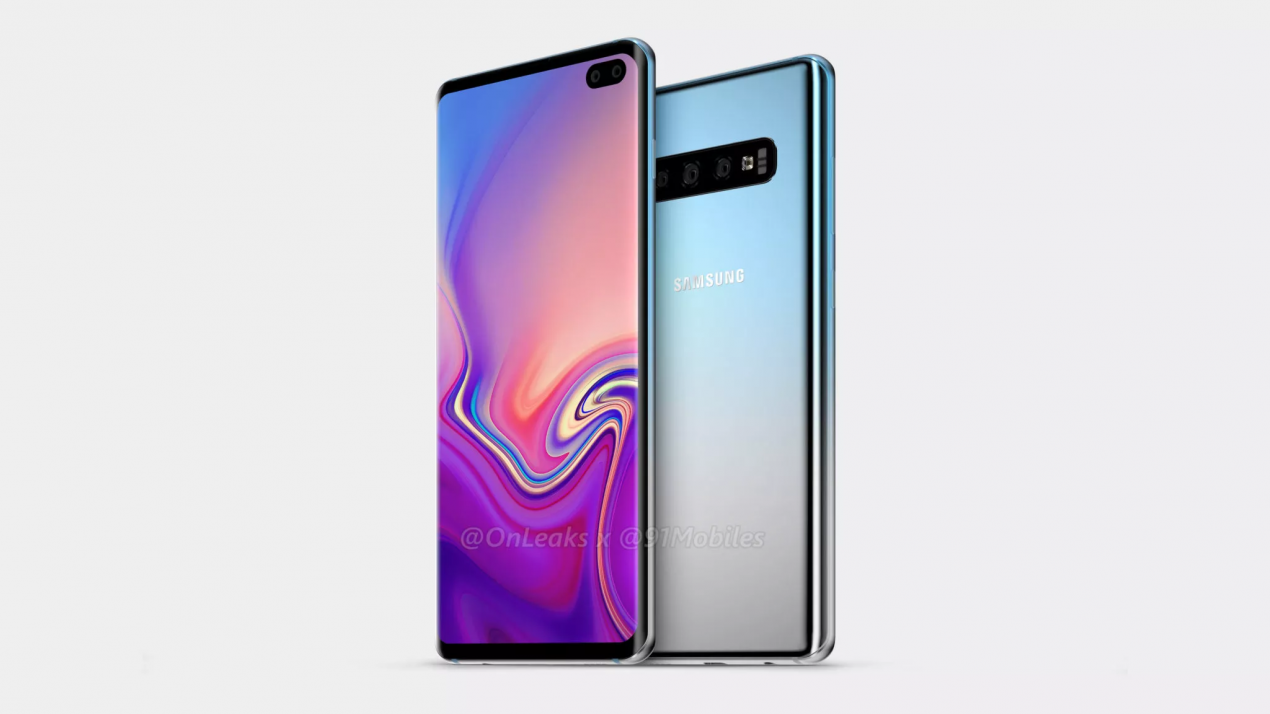 Samsung Galaxy S10 Plus in versione Ceramic White si mostra nei primi render ufficiali