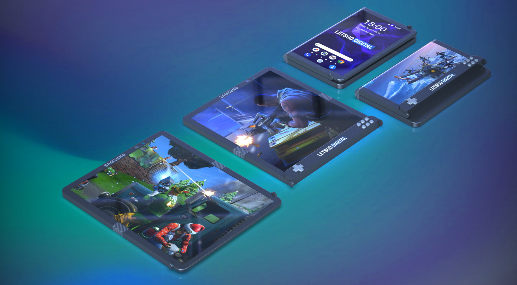 Samsung opvouwbare gaming smartphones