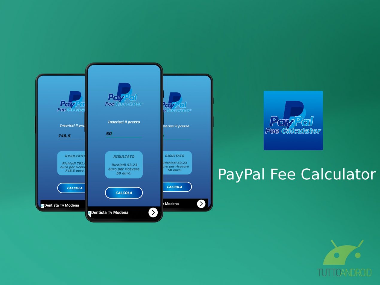 PayPal Fee Calculator è uno strumento semplice per calcolare le tasse