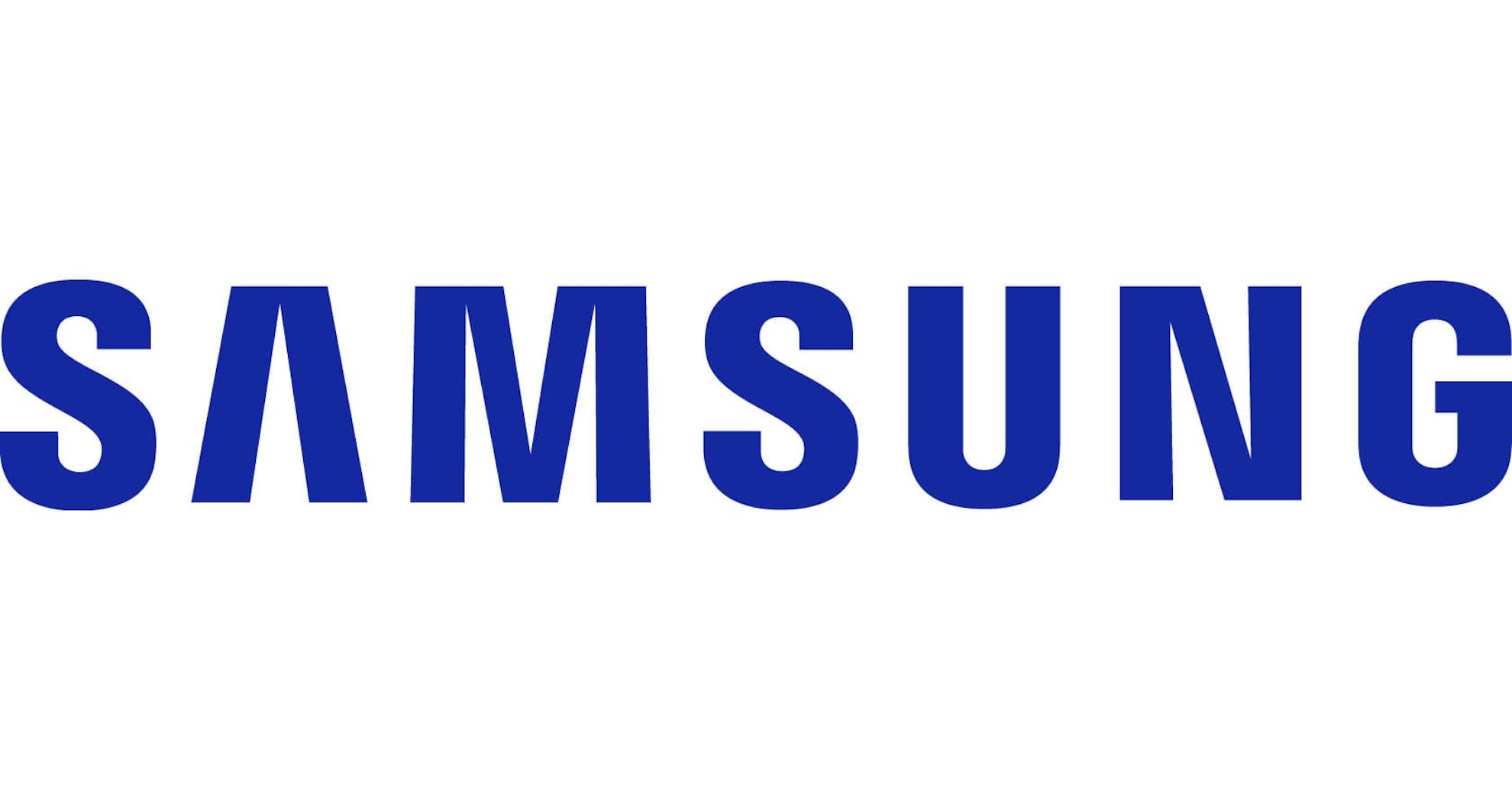 Samsung Logo bianco blu