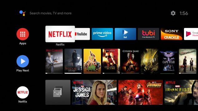 android tv aggiornamento homescreen