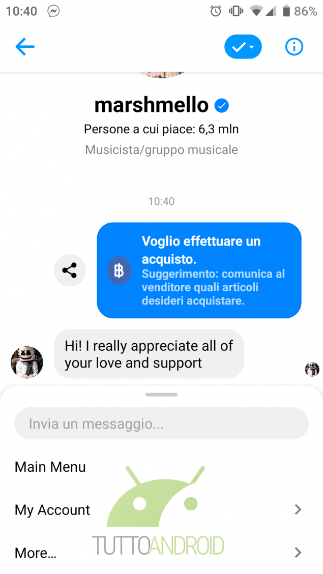 Paga con Facebook