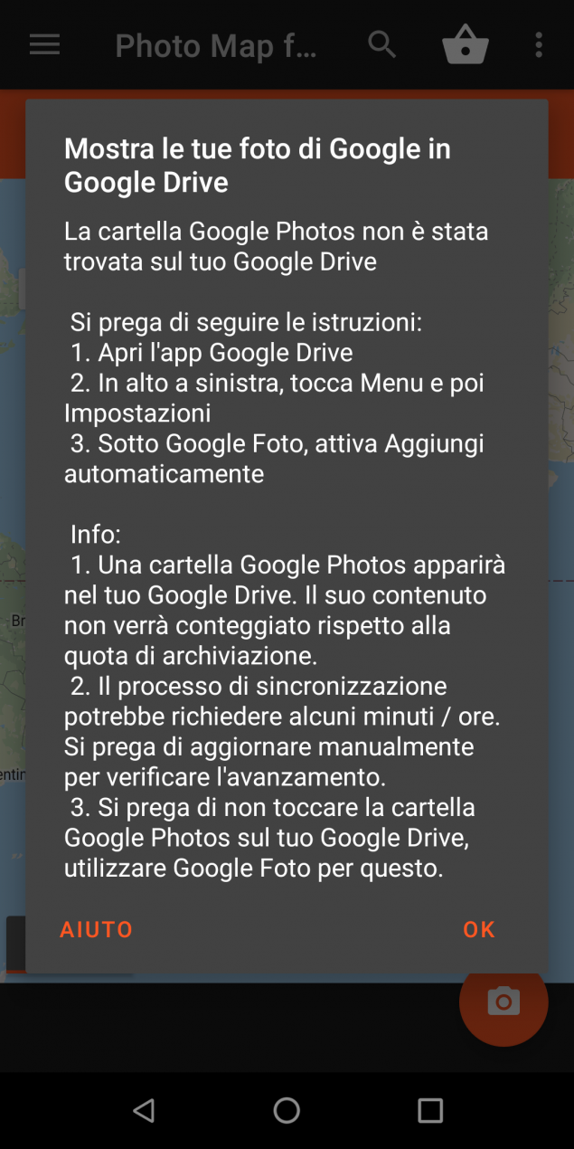 Photo Map for Google Photos carica le immagini di Google Foto sulla mappa tramite Google Drive