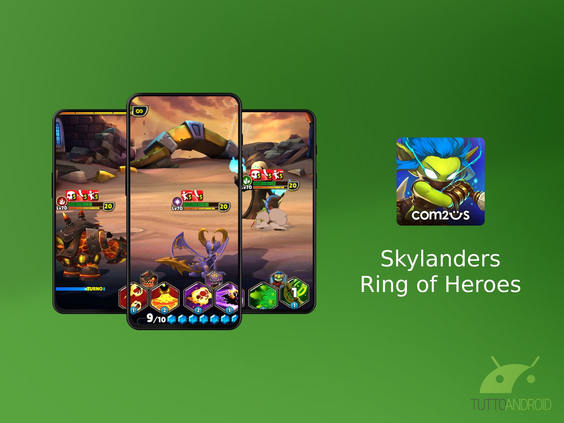 Simboli degli elementi skylanders