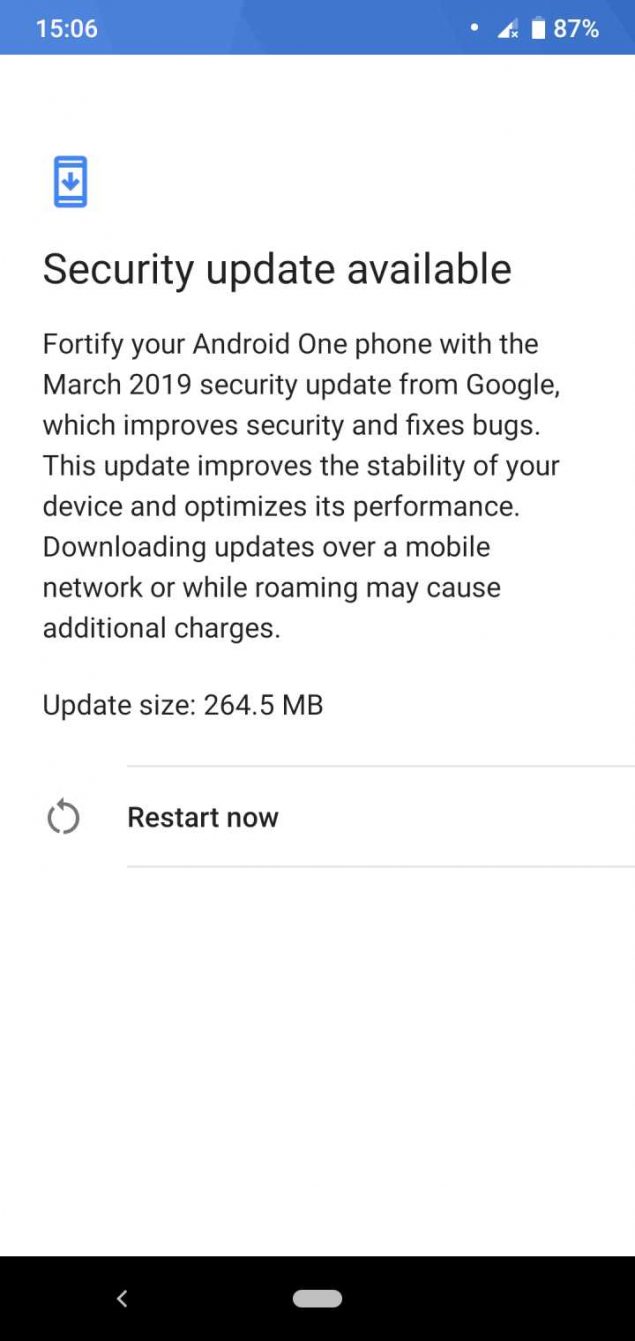 Xiaomi Mi A2 Lite patch di sicurezza marzo 2019