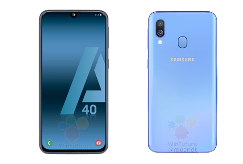 Galaxy a40 render 1