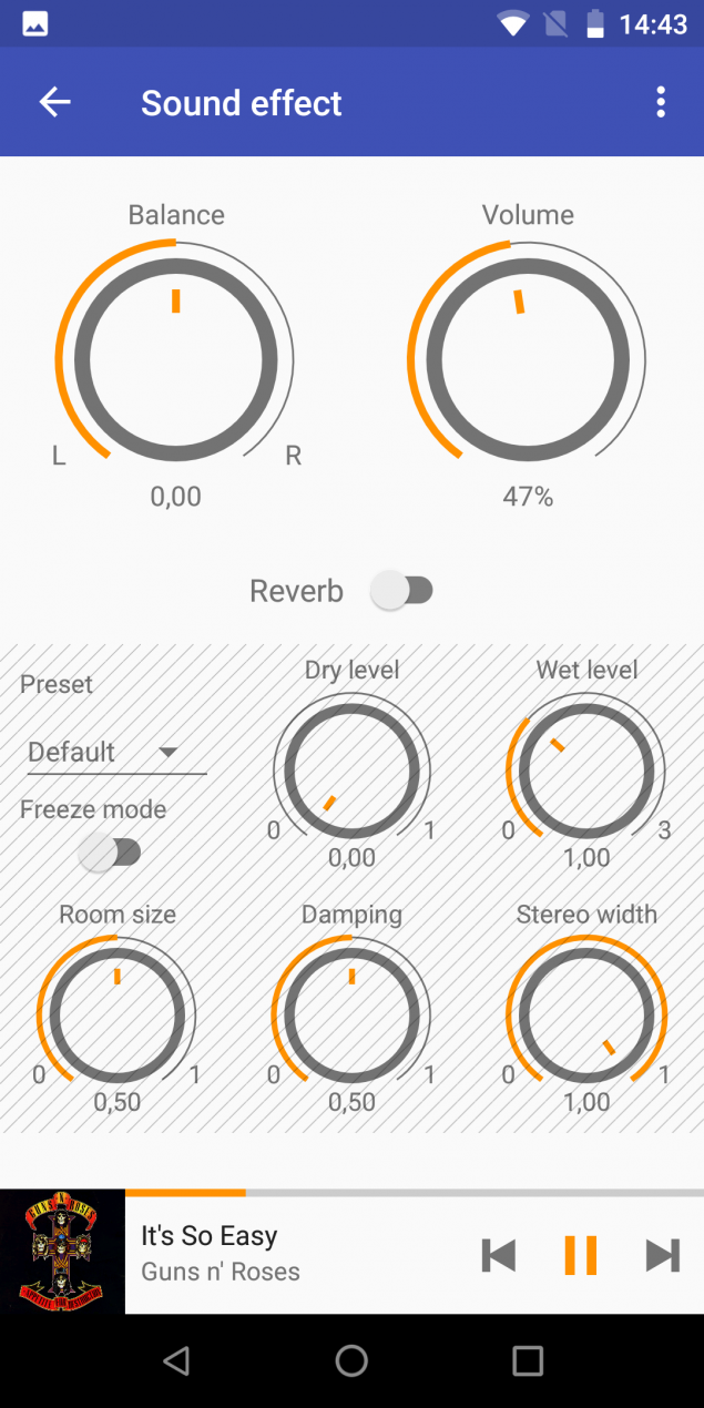 Omnia Music Player supporta quasi tutti i formati audio, APE compresi