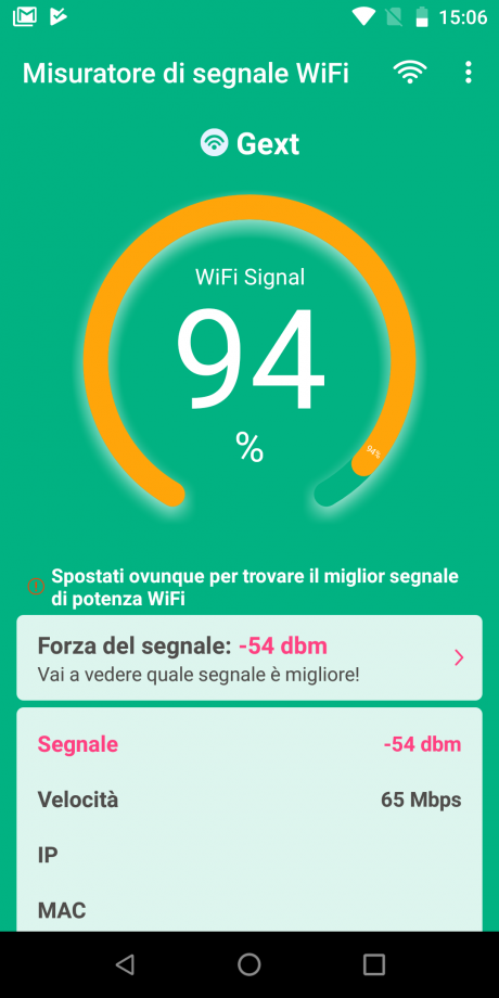wifi signal strength meter on my taskbar