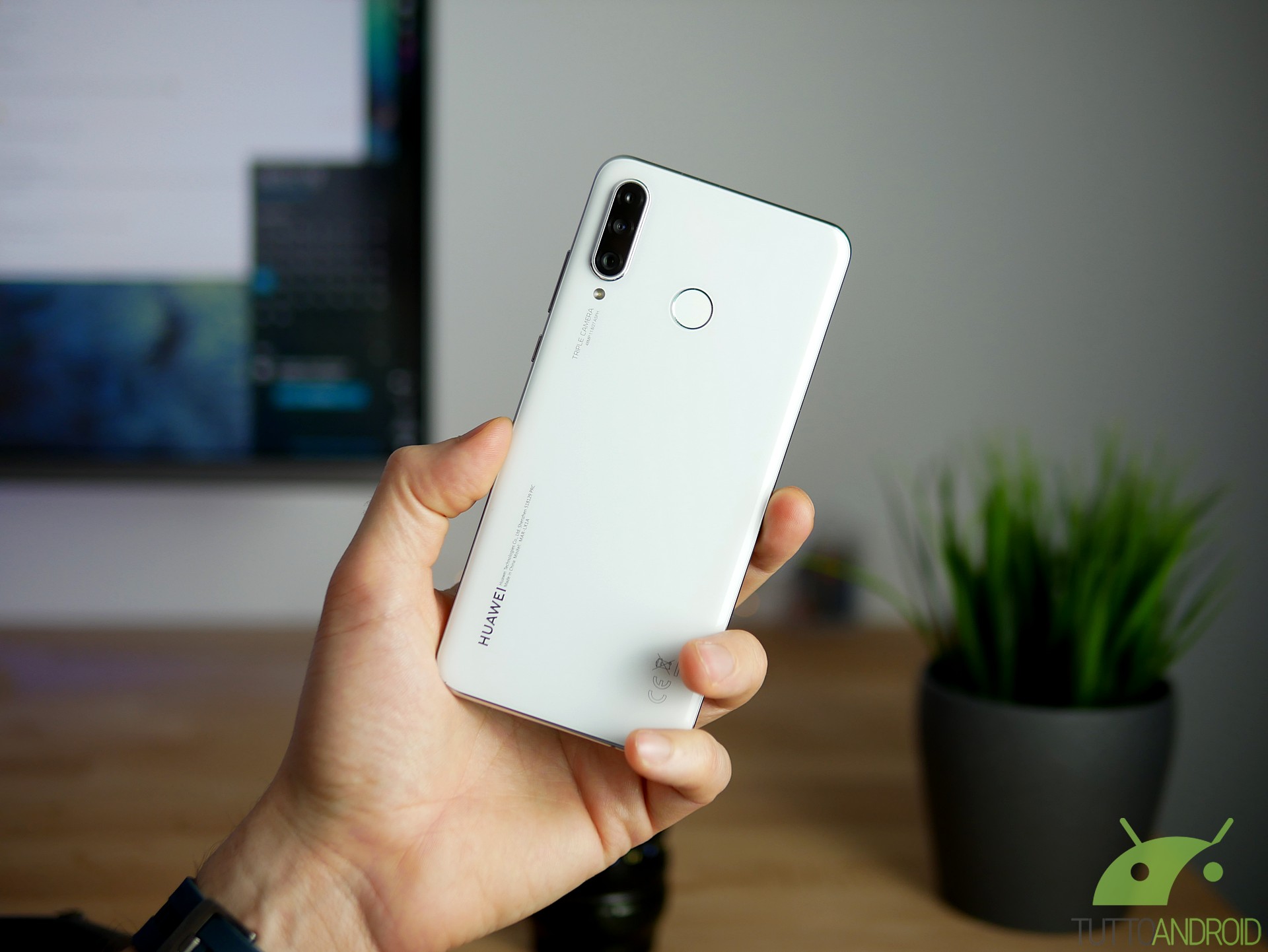 Custodia In Finta Pelliccia Per Huawei P30 Lite, Effetto Cane Marrone, Con 2 Pellicole In Vetro Temperato, Morbida E Pelosa