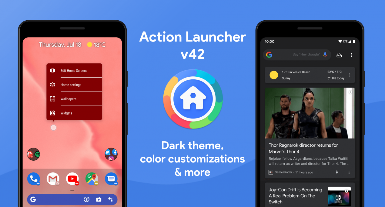 Che aggiornamento, per Action Launcher: la versione 42 è qui con un mucchio di novità hot