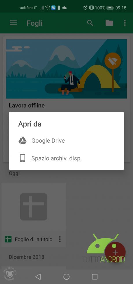 ACCEDERE A FOGLI visual data 5