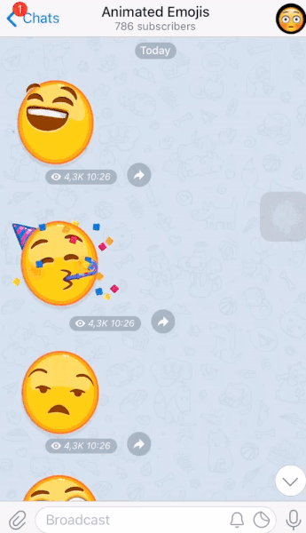 telegram emoji animate