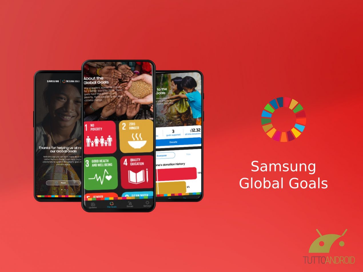 L’app Samsung Global Goals permette di contribuire al raggiungimento