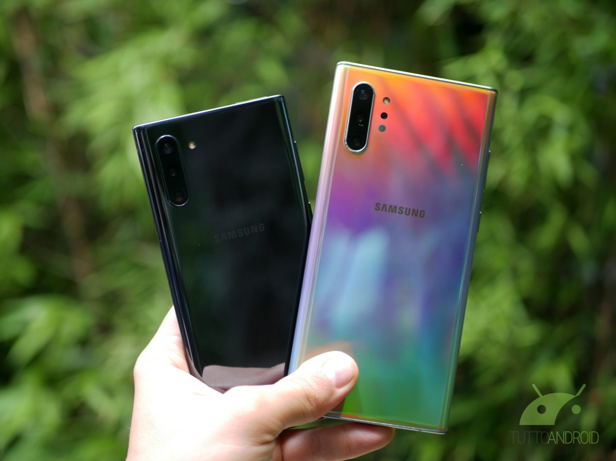 Samsung Galaxy Note 10 e Note 10+ sono disponibili all'acquisto in Italia