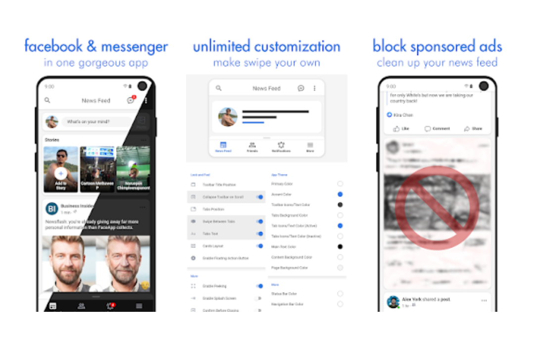 Swipe for Facebook per Android si aggiorna alla versione 8.0 con il nuovo Material Design