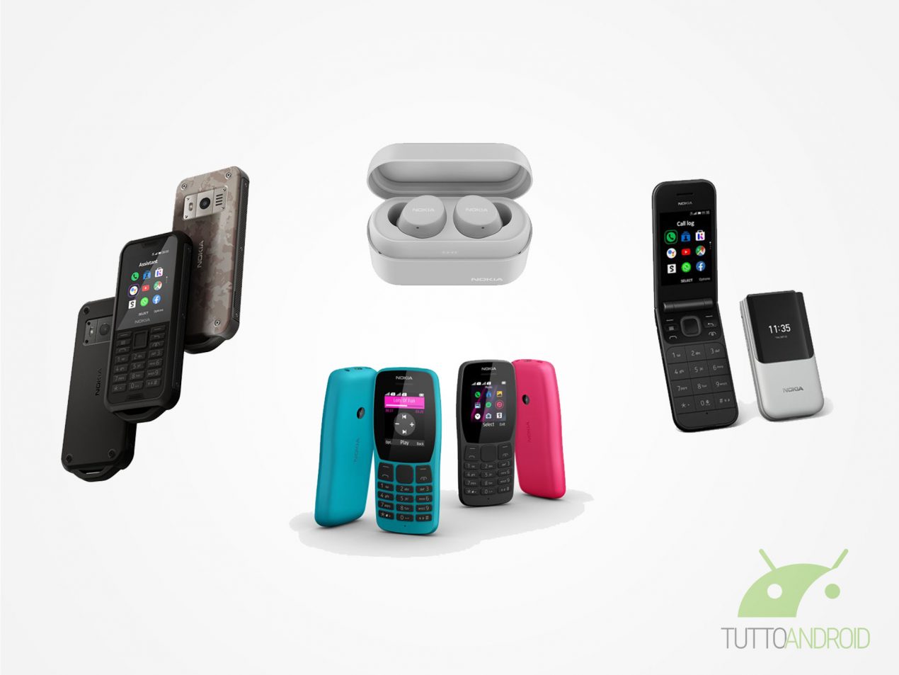 I feature phone Nokia 2720 Flip, 110, 800 Tough e le cuffie Power annunciati oggi a IFA 2019