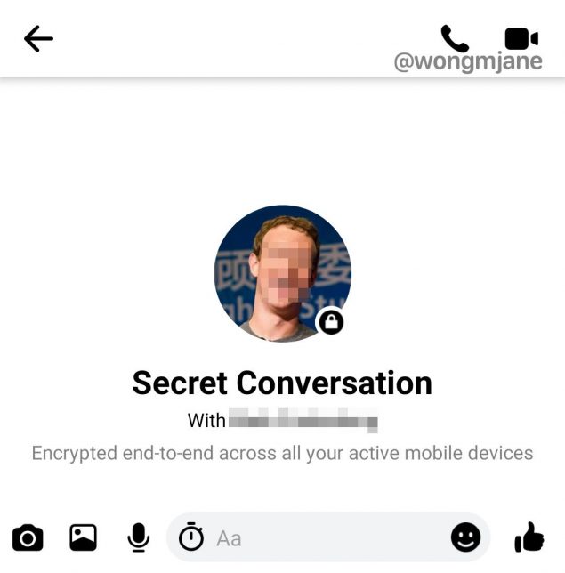 facebook messenger chat segrete crittografia end to end video audio