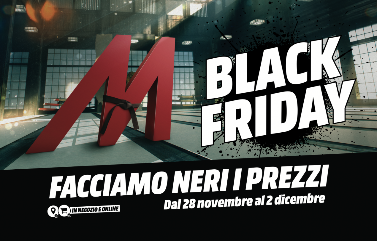 Il Black Friday 2019 di MediaWorld inizia oggi: ci sono già tante ottime offerte attive
