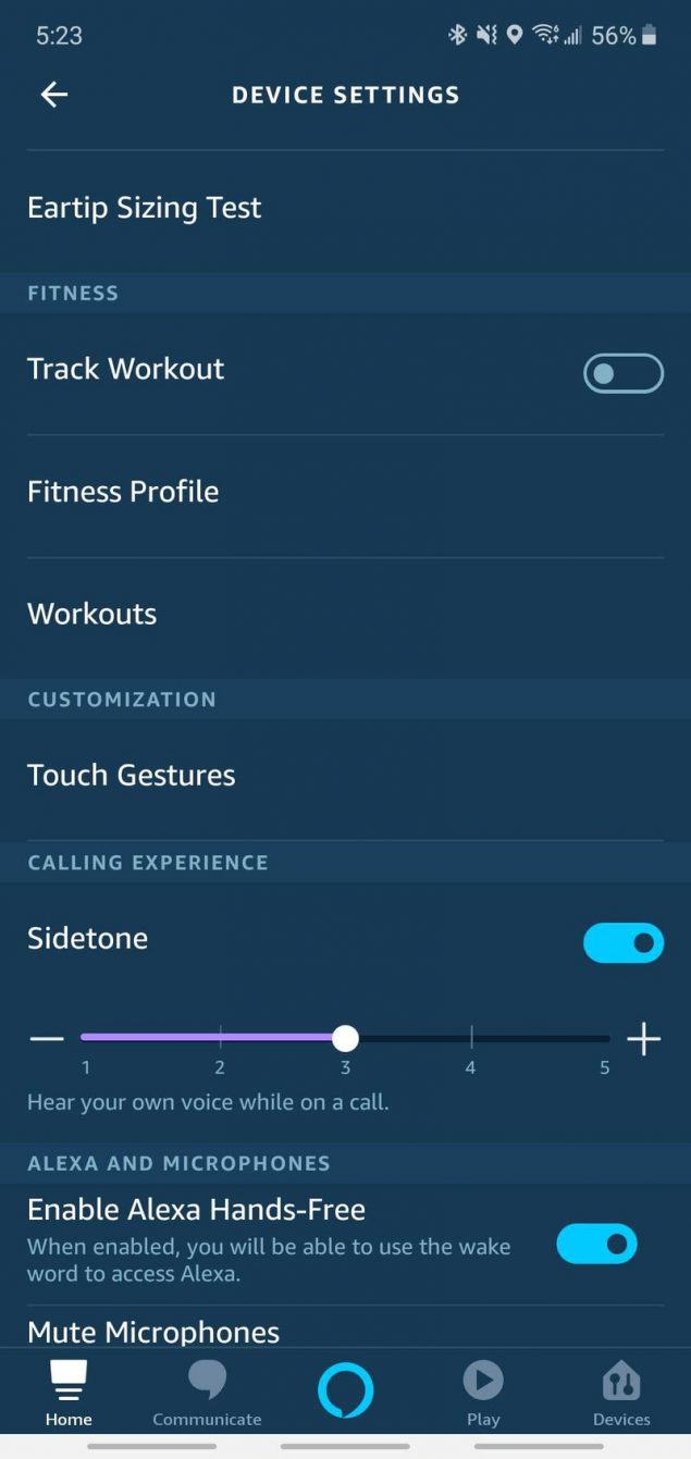 amazon echo buds funzione fitness tracking