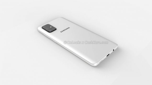 samsung galaxy a71 render video 360 gradi