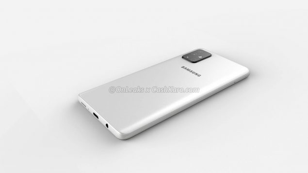 samsung galaxy a71 render video 360 gradi