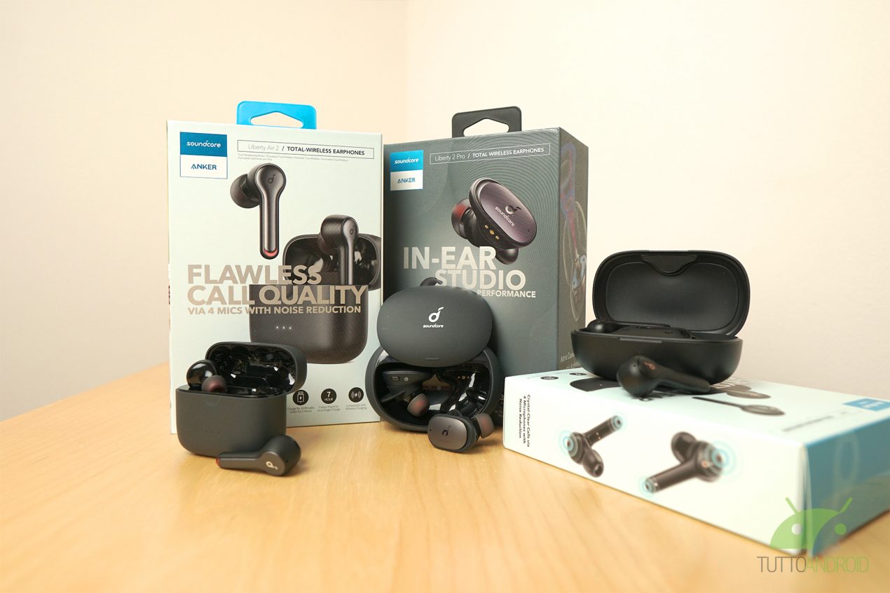 Quale scegliere? Trio di cuffie true wireless: Anker Soundcore Liberty Air 2, Liberty 2 Pro e Life P2