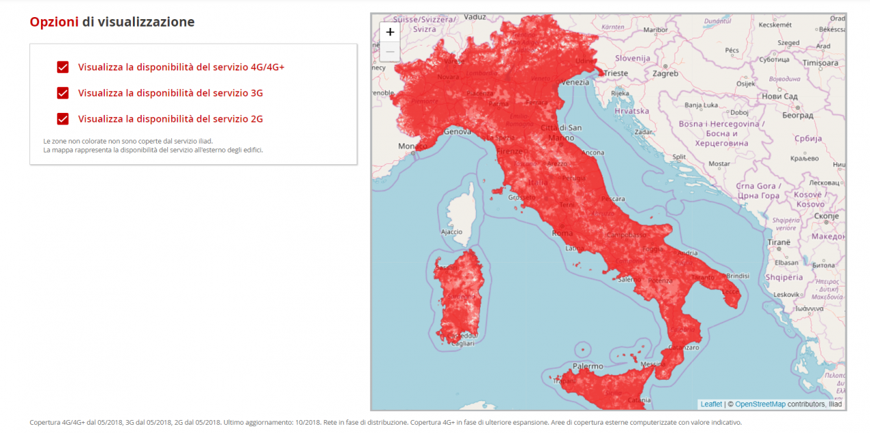 Come verificare la copertura delle reti mobili 2G, 3G, 4G, 4.5G e 5G