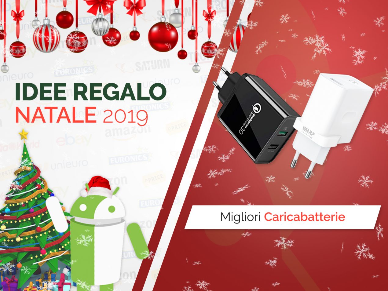 Quali caricabatterie e cavi regalare a Natale? La nostra selezione delle Idee Regalo Natale 2019