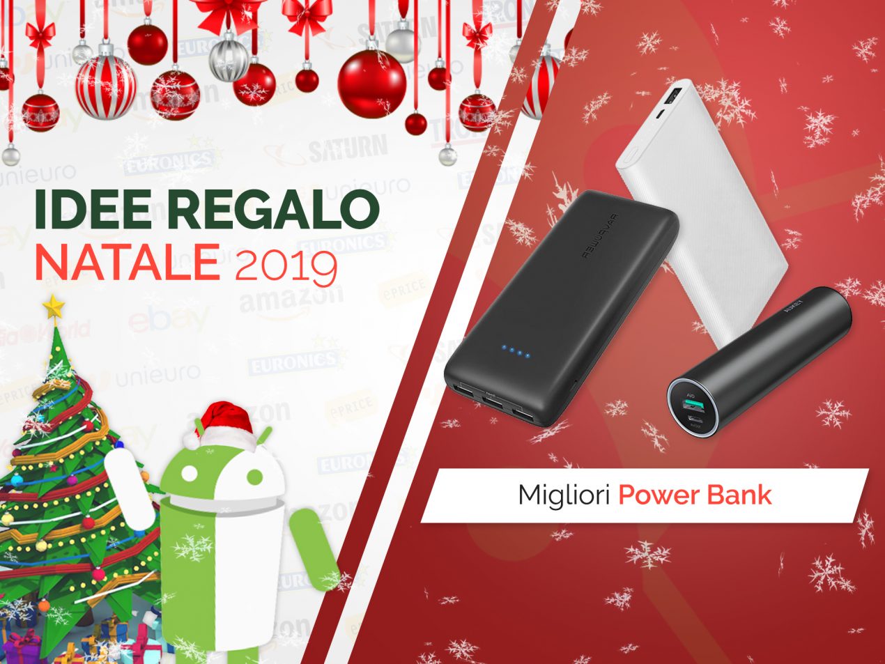 Quali power bank regalare a Natale? La nostra selezione delle Idee Regalo Natale 2019