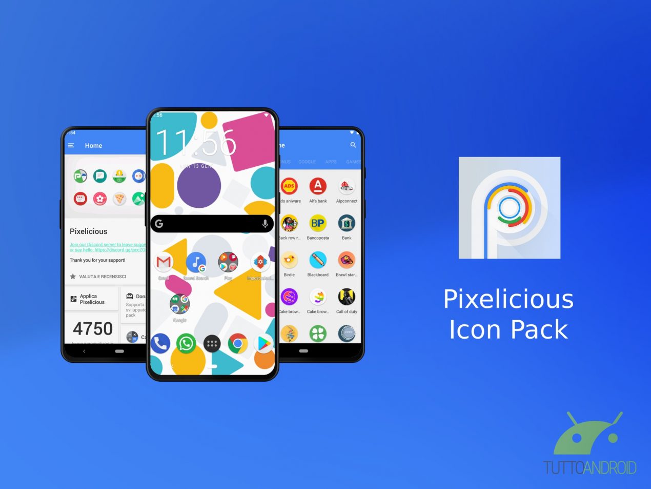 Pixelicious icon pack offre migliaia di icone ispirate a Google Pixel