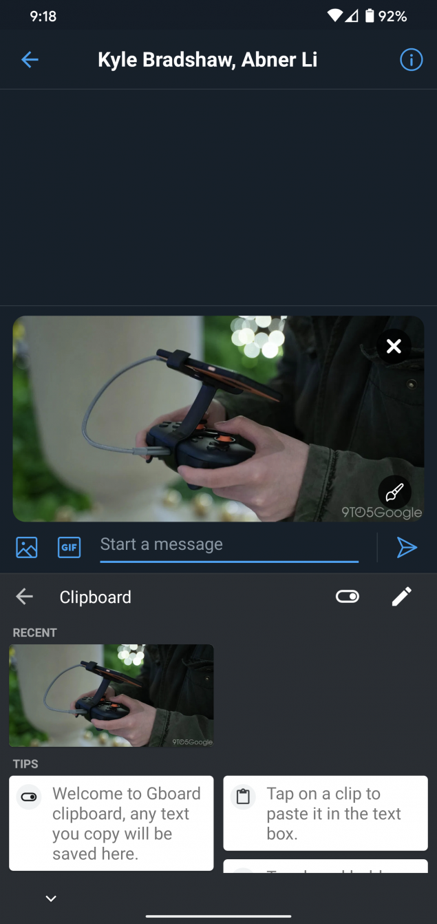 google gboard beta clipboard immagini