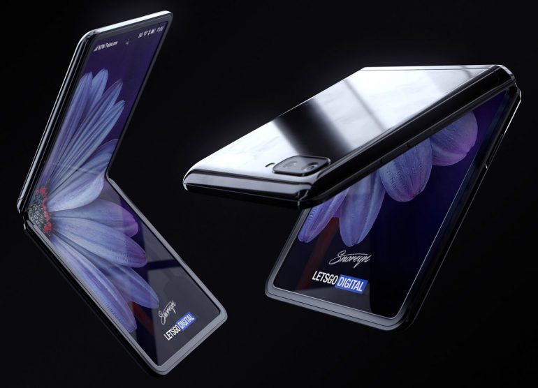samsung galaxy z flip design specifiche
